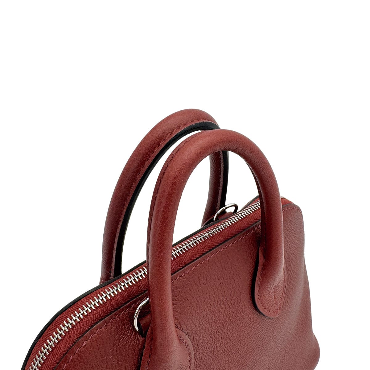Luxury Promise Japan HERMES BOLIDE 1923 MINI HAND SHOULDER BAG 2024 W ROUGE H EVERCOLOR PALLADIUM HARDWARE 90311045