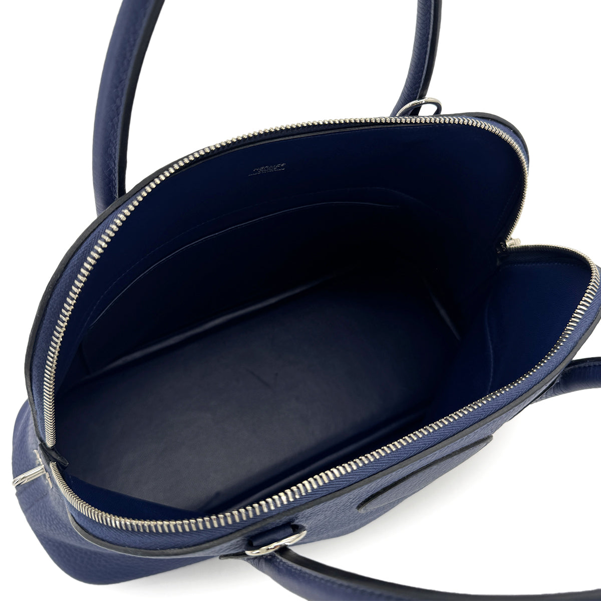 Luxury Promise Japan HERMES BOLIDE 31 BLUE SAPHIR TAURILLON CLEMENCE HAND SHOULDER BAG □Q SHW 90300548