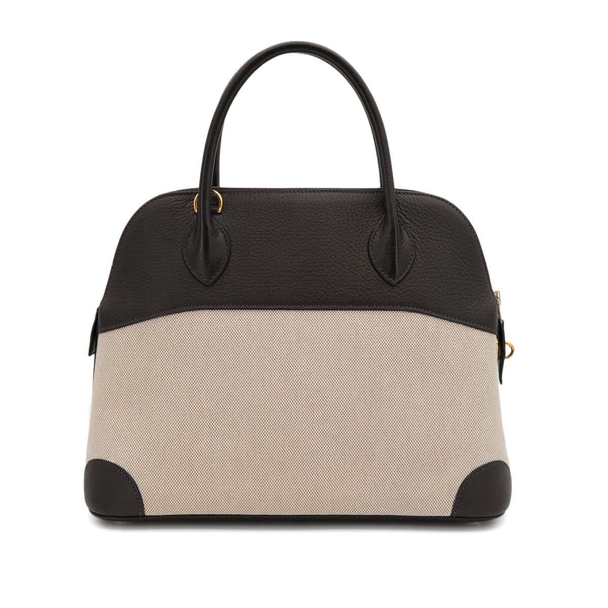 Luxury Promise Japan HERMES BOLIDE 31 CHOCOLAT TOILE H TAURILLON CLEMENCE HAND SHOULDER BAG 2006 SQUARE J GOLD HARDWARE 90323083