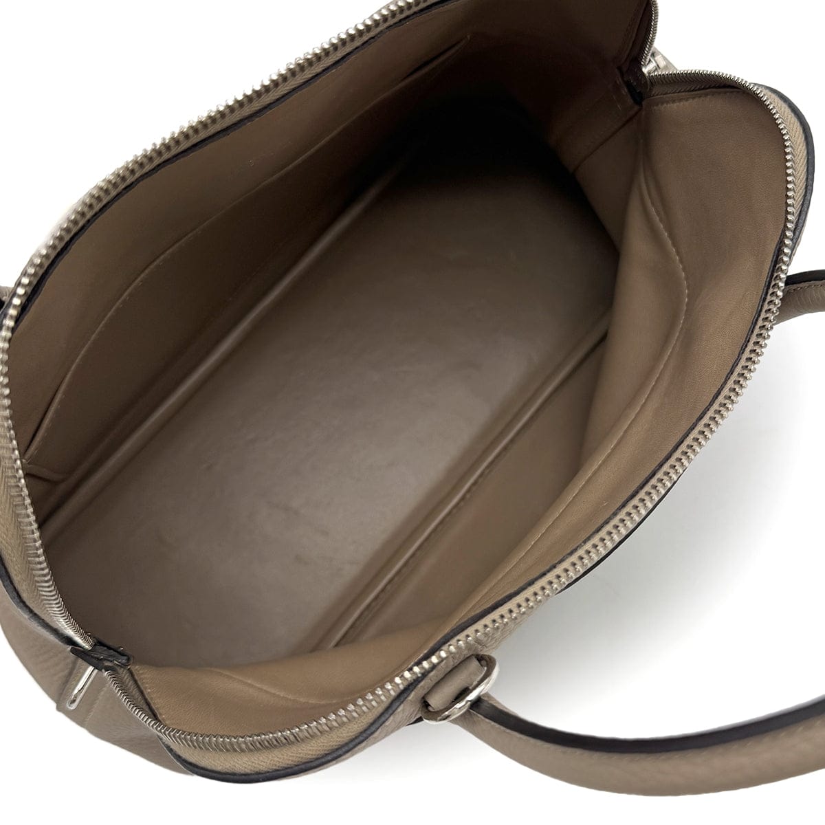 Luxury Promise Japan HERMES BOLIDE 31 GRIS TOURTERELLE TAURILLON CLEMENCE HAND SHOULDER BAG 2015 T STAMP PALLADIUM HARDWARE 90317782