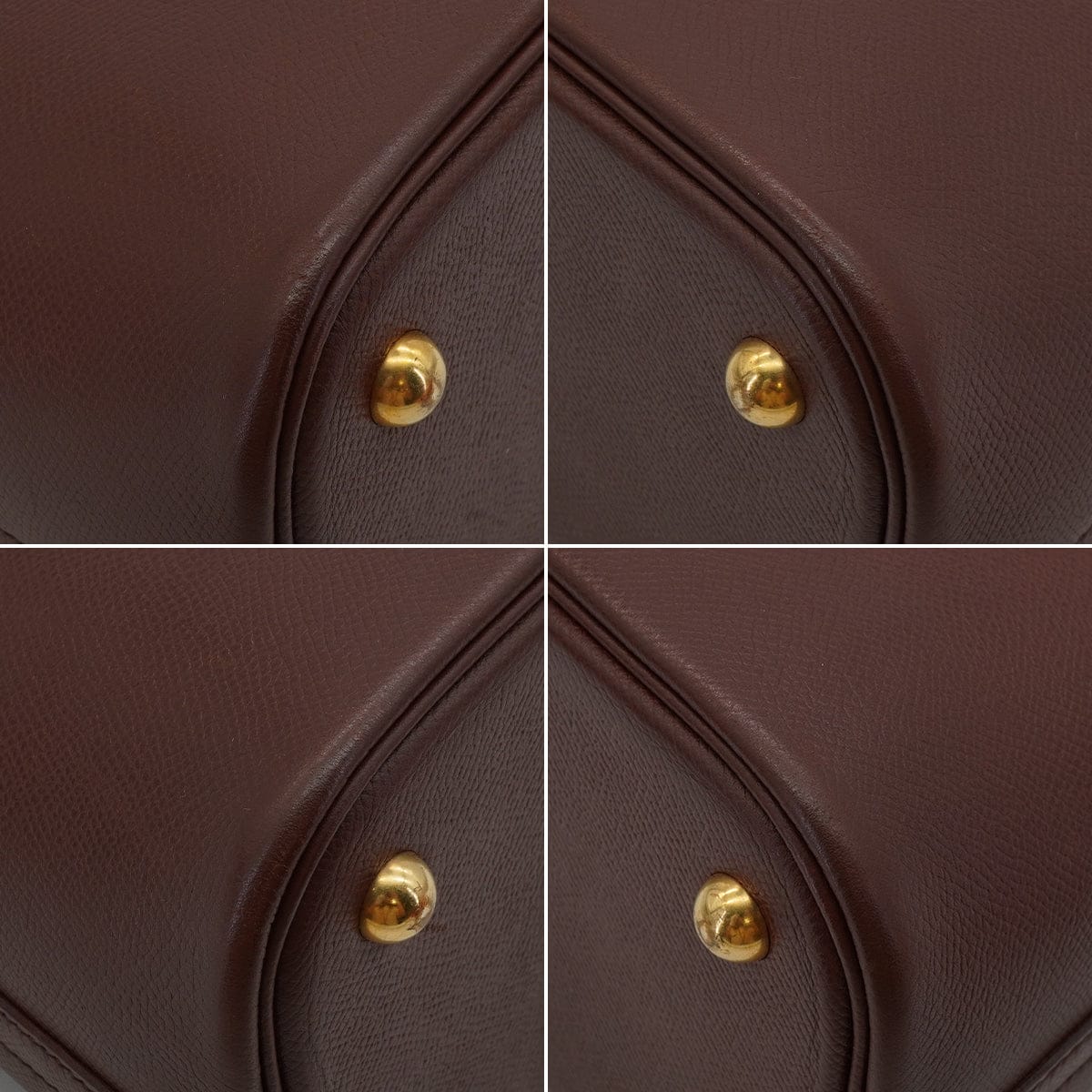 Luxury Promise Japan HERMES BOLIDE 31 MARRON FONCE COUCHEVEL HAND SHOULDER BAG 1995 CIRCLE Y GOLD HARDWARE 90344572