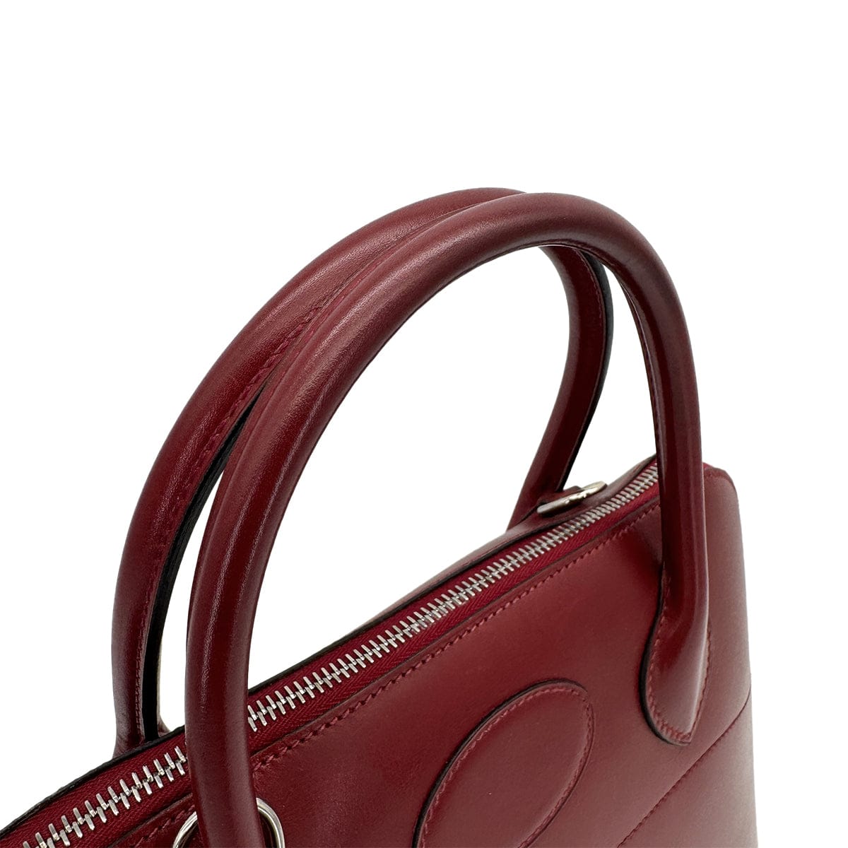 Luxury Promise Japan HERMES BOLIDE 31 ROUGE H BOXCALF HAND SHOULDER BAG 2000 SQUARE D PALLADIUM HARDWARE 90323086