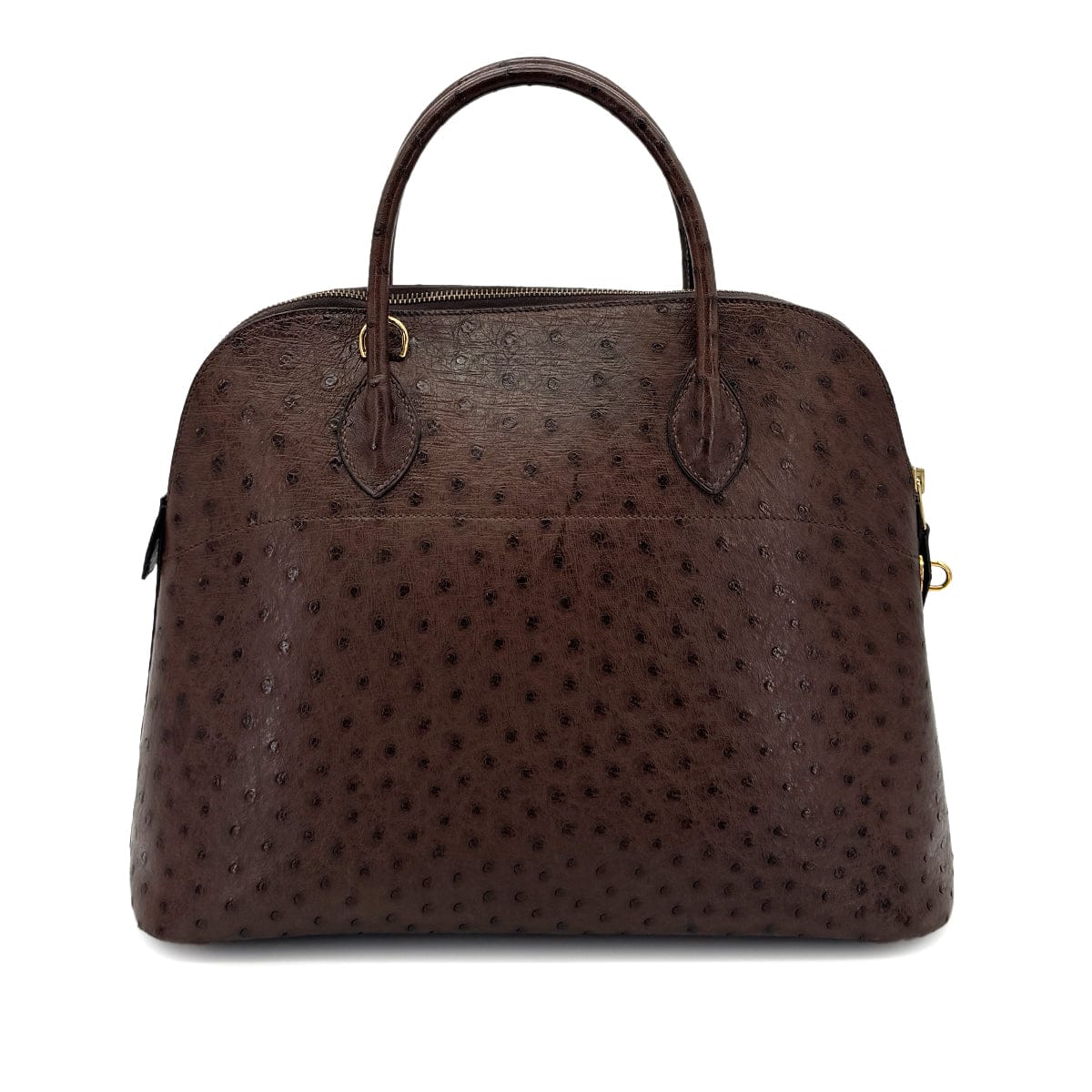 Luxury Promise Japan HERMES BOLIDE 35 CHOCOLAT OSTRICH HAND SHOULDER BAG 〇W GHW 90299753