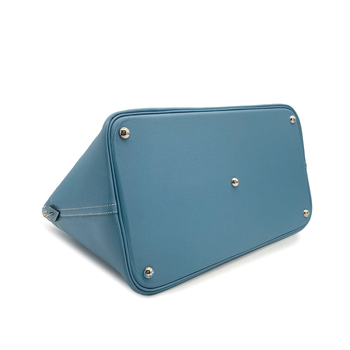 Luxury Promise Japan HERMES BOLIDE 45 BLUE JEAN VEAU EPSOM HAND BAG 2007 SQUARE K PALLADIUM HARDWARE 90317857
