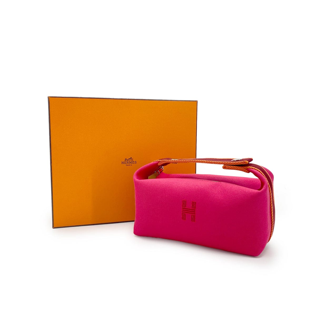 Luxury Promise Japan HERMES BRIDE A BRAC PM HIBISCUS TOILE H POUCH HAND BAG 90280303