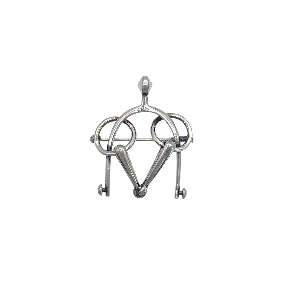 Luxury Promise Japan HERMES BROOCH SILVER ACCESSORY 90276717