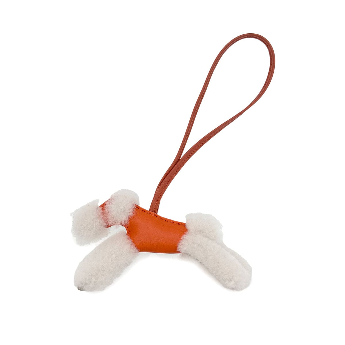 Luxury Promise Japan HERMES BUDY CHARM ROSE TEXAS CORNALINE ECRU AGNEAU MILO MOUTON 90279942