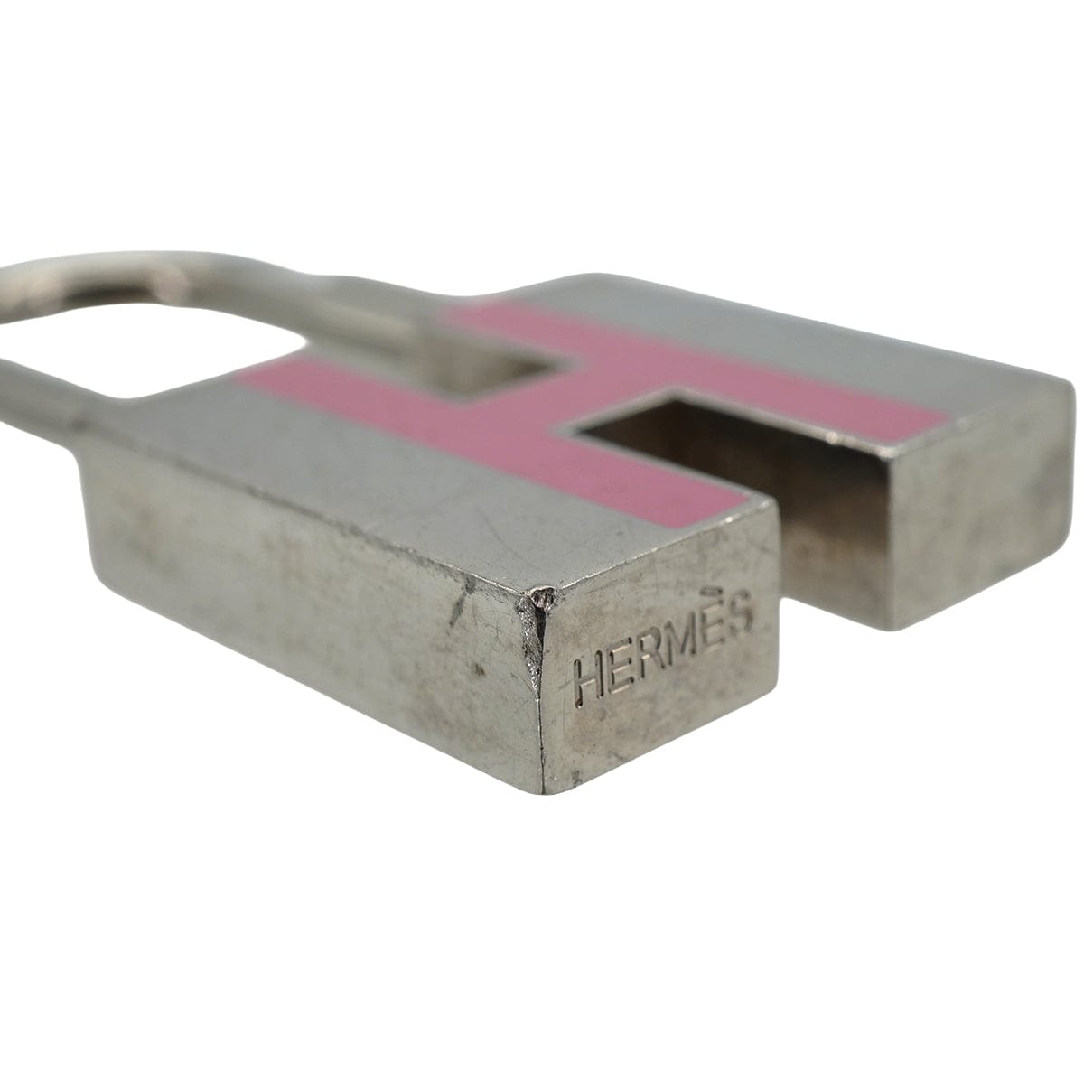 HERMES CADENA CHARM H PINK SILVER ACCESSORY 90334242