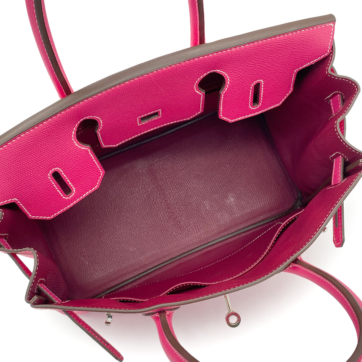 Luxury Promise Japan HERMES CANDY BIRKIN 30 ROSE TYRIEN TOSCA VEAU EPSOM HAND BAG □O SHW 90278496
