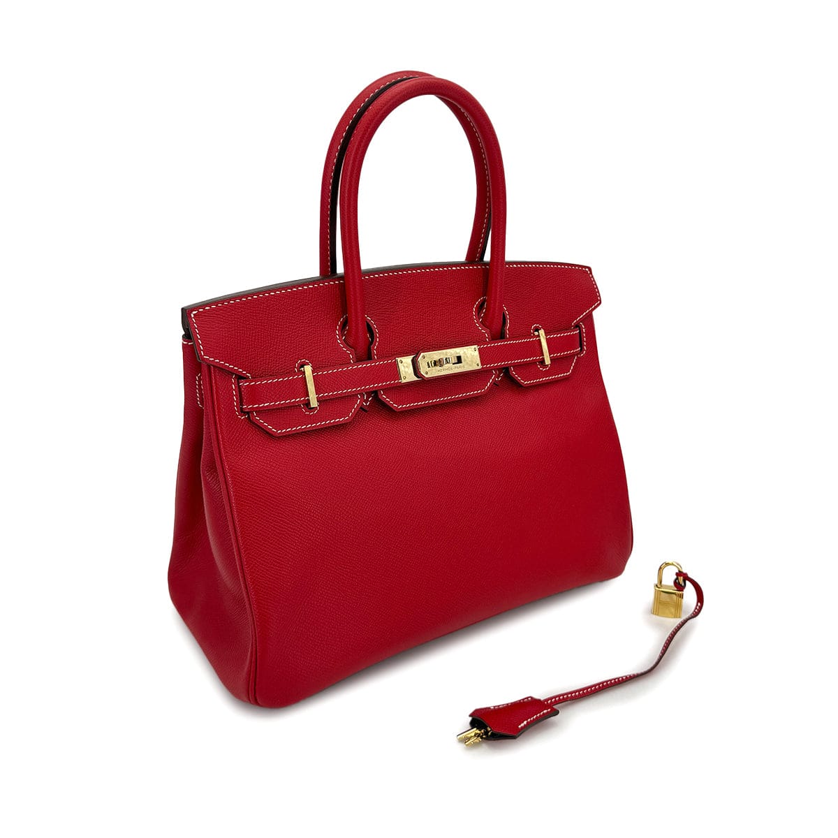 Luxury Promise Japan HERMES CANDY BIRKIN 30 ROUGE CASAQUE BLUE THALASSA VEAU EPSOM HAND BAG 2012 SQUARE P GOLD HARDWARE 90311264