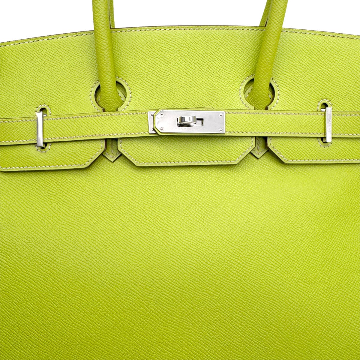 Luxury Promise Japan HERMES CANDY BIRKIN 35 KIWI LICHEN VEAU EPSOM HAND BAG 2011 SQUARE O PALLADIUM HARDWARE 90314554