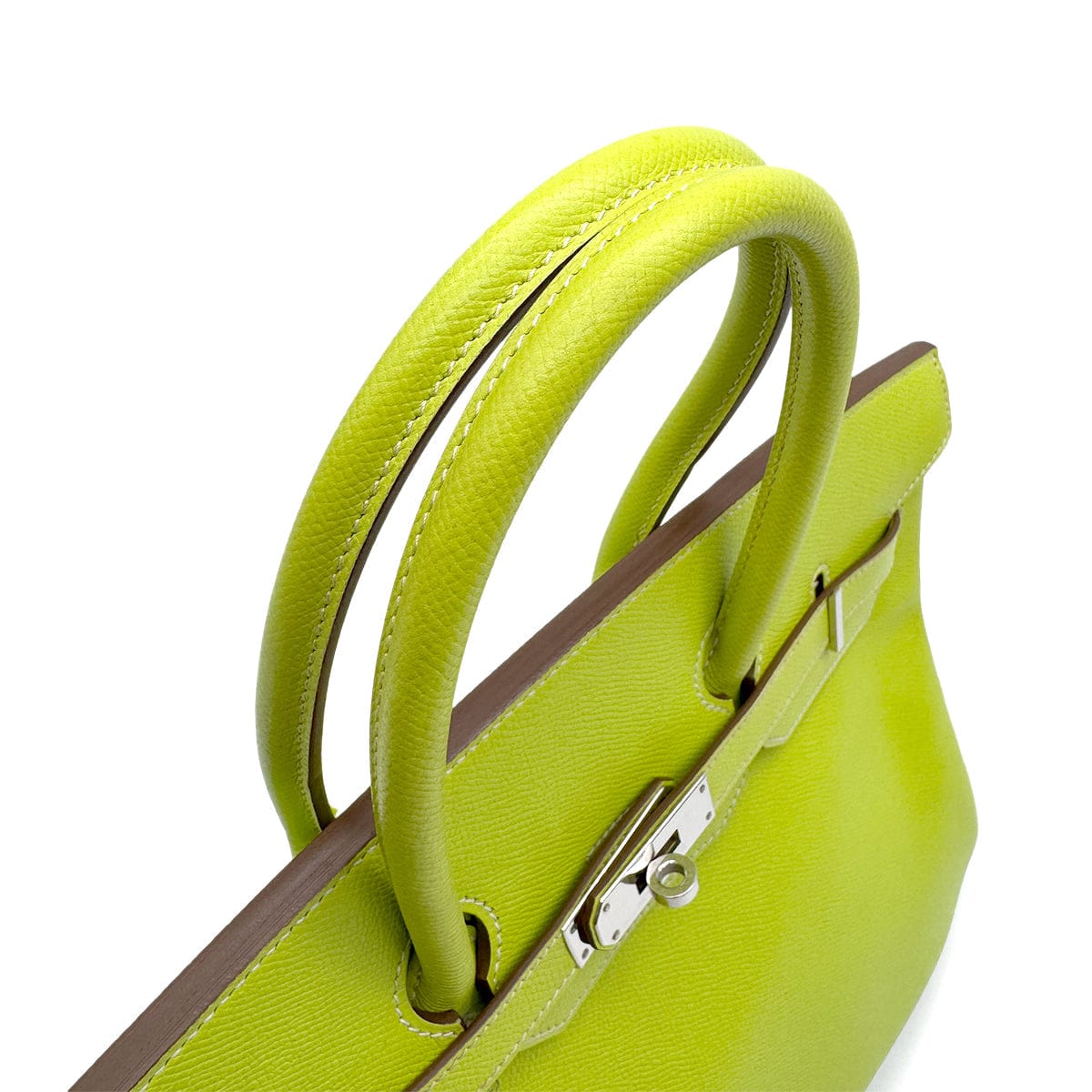 Luxury Promise Japan HERMES CANDY BIRKIN 35 KIWI LICHEN VEAU EPSOM HAND BAG 2011 SQUARE O PALLADIUM HARDWARE 90314554