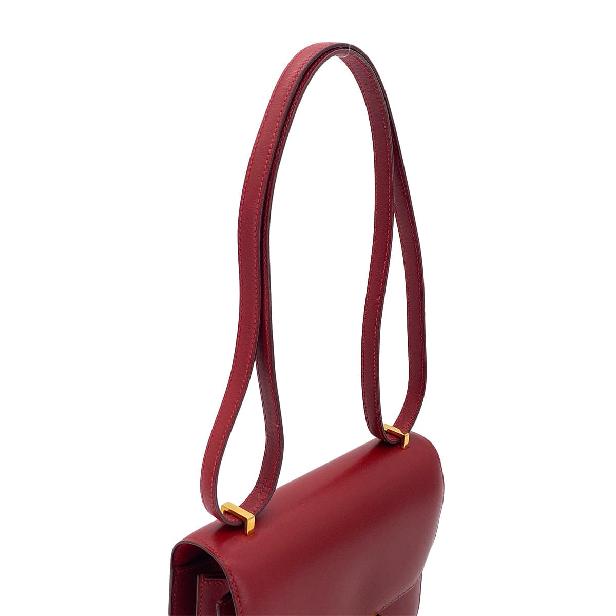 Luxury Promise Japan HERMES CONSTANCE 18 ROUGE VIF BOXCALF SHOULDER BAG 〇U GHW 90301626