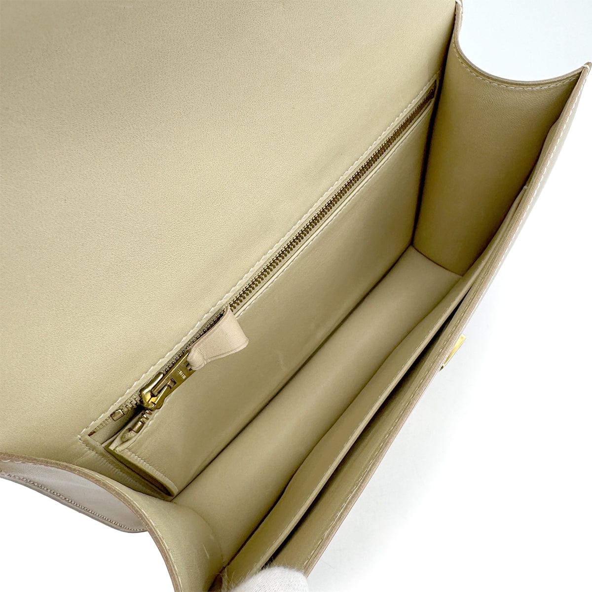 Luxury Promise Japan HERMES CONSTANCE 23 BEIGE BOXCALF SHOULDER BAG □E GOLD HARDWARE 90310255
