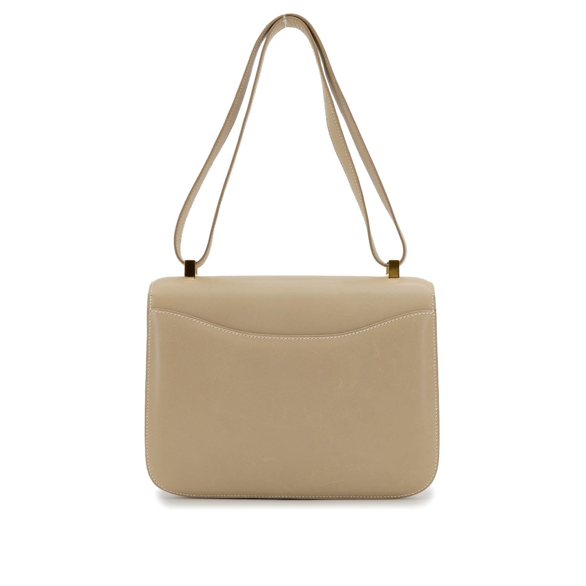 Luxury Promise Japan HERMES CONSTANCE 23 BEIGE BOXCALF SHOULDER BAG □E GOLD HARDWARE 90310255