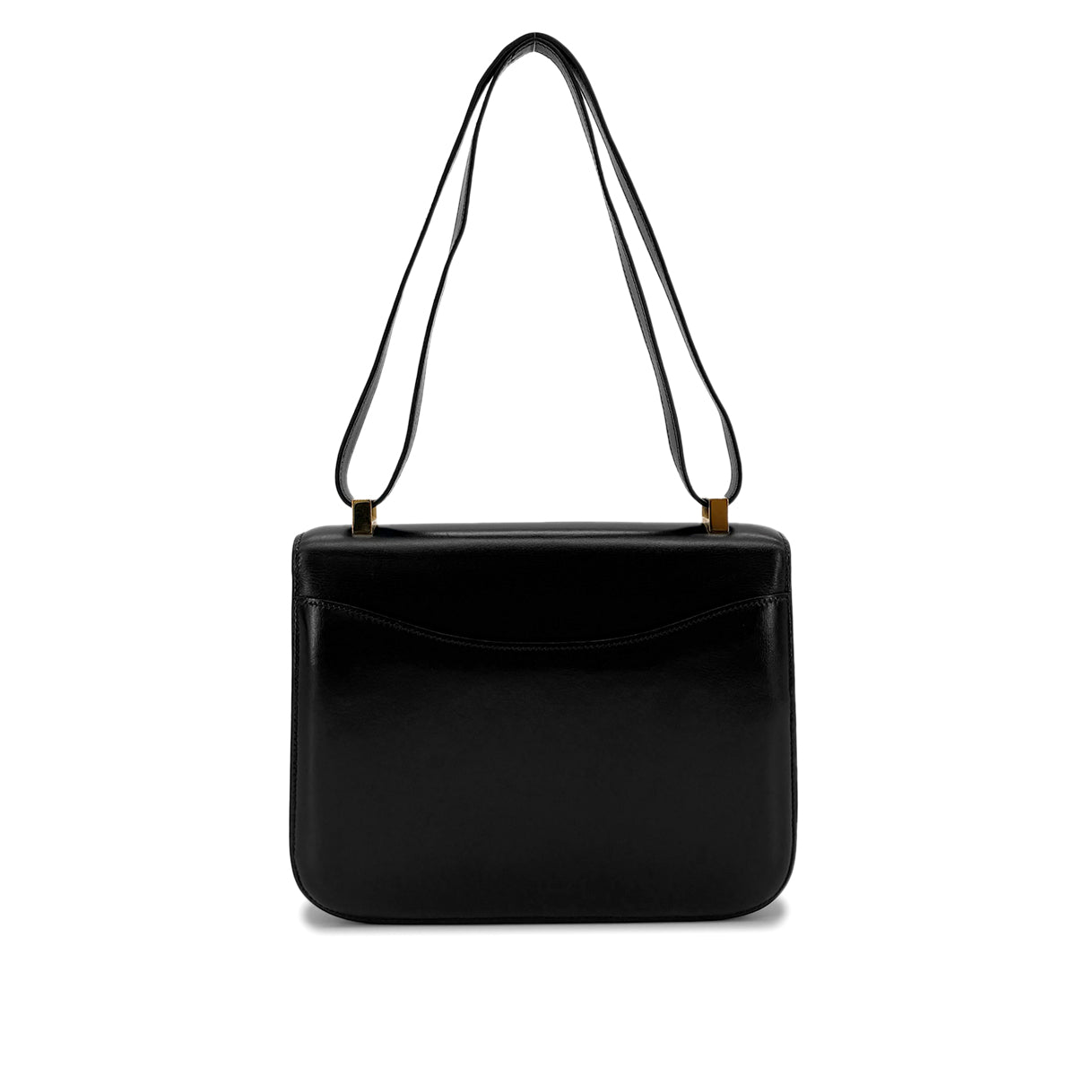 Luxury Promise Japan HERMES CONSTANCE 23 BLACK BOXCALF SHOULDER BAG 〇N GHW 90298157