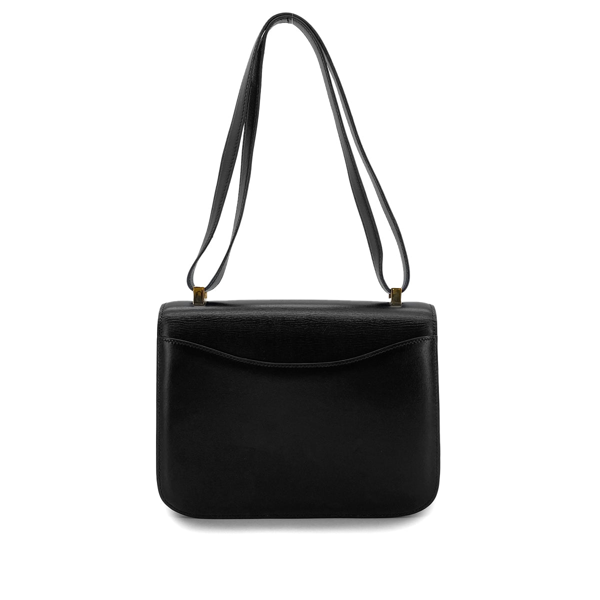 Luxury Promise Japan HERMES CONSTANCE 23 BLACK BOXCALF SHOULDER BAG 〇O GHW 90299789