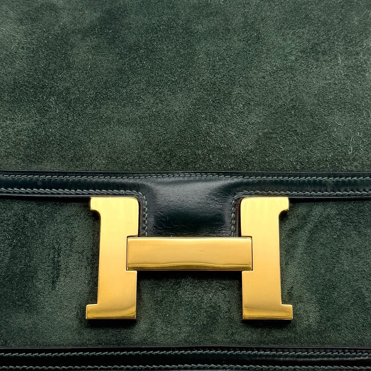 Luxury Promise Japan HERMES CONSTANCE 23 VERT DEBRIS SHOULDER BAG 1981 CIRCLE K GOLD HARDWARE 90312925