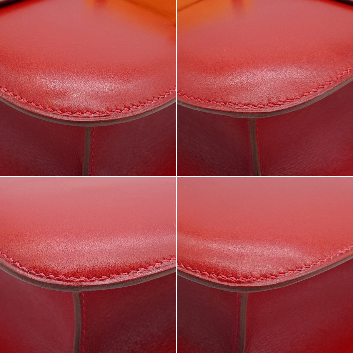 Luxury Promise Japan HERMES CONSTANCE 24 ROUGE VIF BOX CALF SHOULDER BAG 2003 SQUARE G GUILLOCHE HARDWARE 90339636