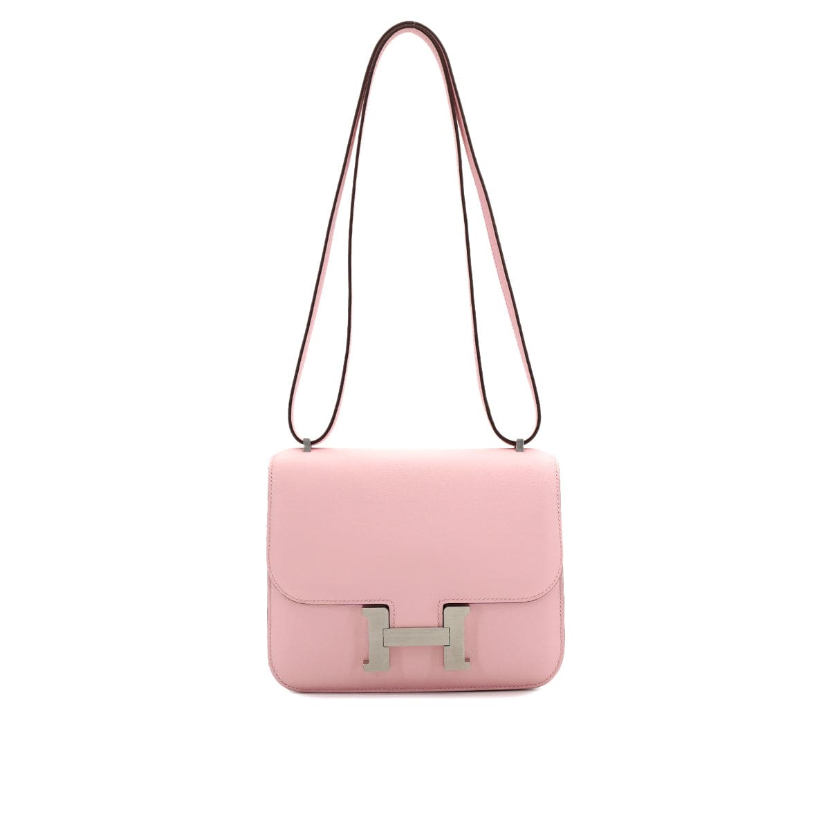 Luxury Promise Japan HERMES CONSTANCE 3 MINI 18 ROSE SAKURA SWIFT SHOULDER BAG 2025 K STAMP PALLADIUM HARDWARE 90327147