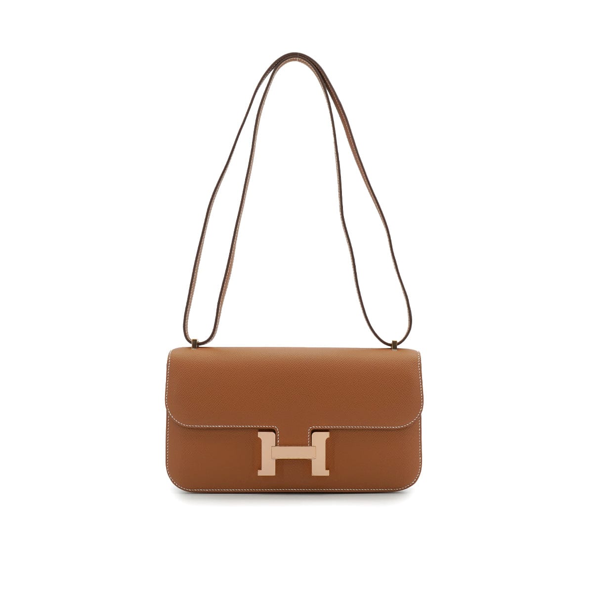Luxury Promise Japan HERMES CONSTANCE ELAN GOLD EPSOM SHOULDER BAG 2025 K STAMP ROSE GOLD HARDWARE 90335784