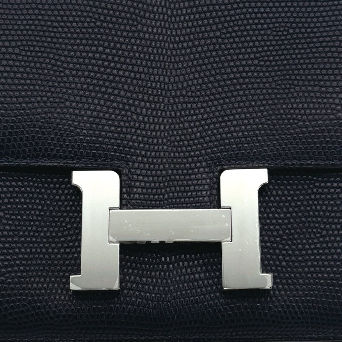 Luxury Promise Japan HERMES CONSTANCE MINI 18 AIZOME TOMEKON LIZARD SHOULDER BAG 2022 U PALLADIUM HARDWARE 90311955
