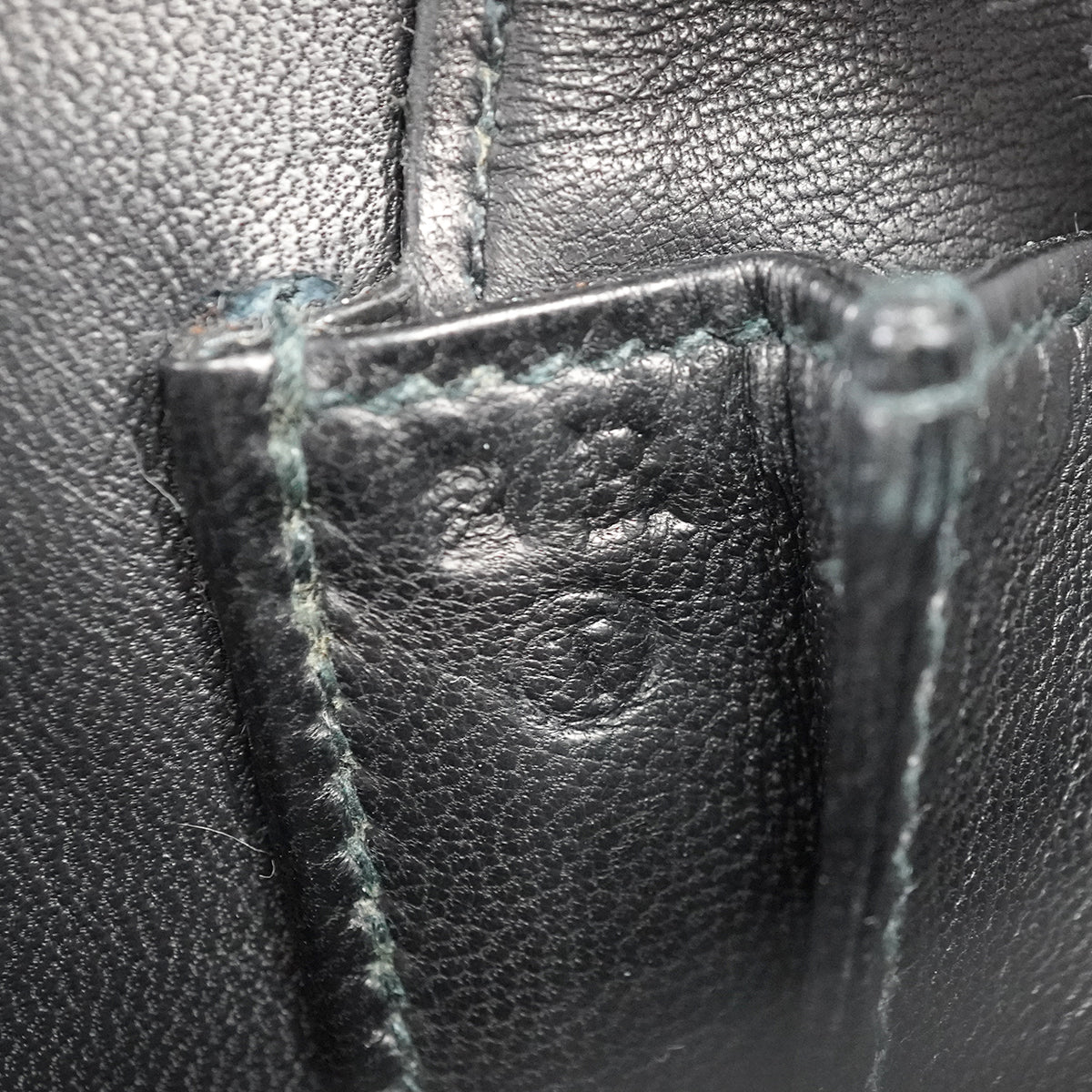 Luxury Promise Japan HERMES CORDELIERE ALLIGATOR BLACK HAND BAG 1990 CIRCLE T GOLD HARDWARE 90335570