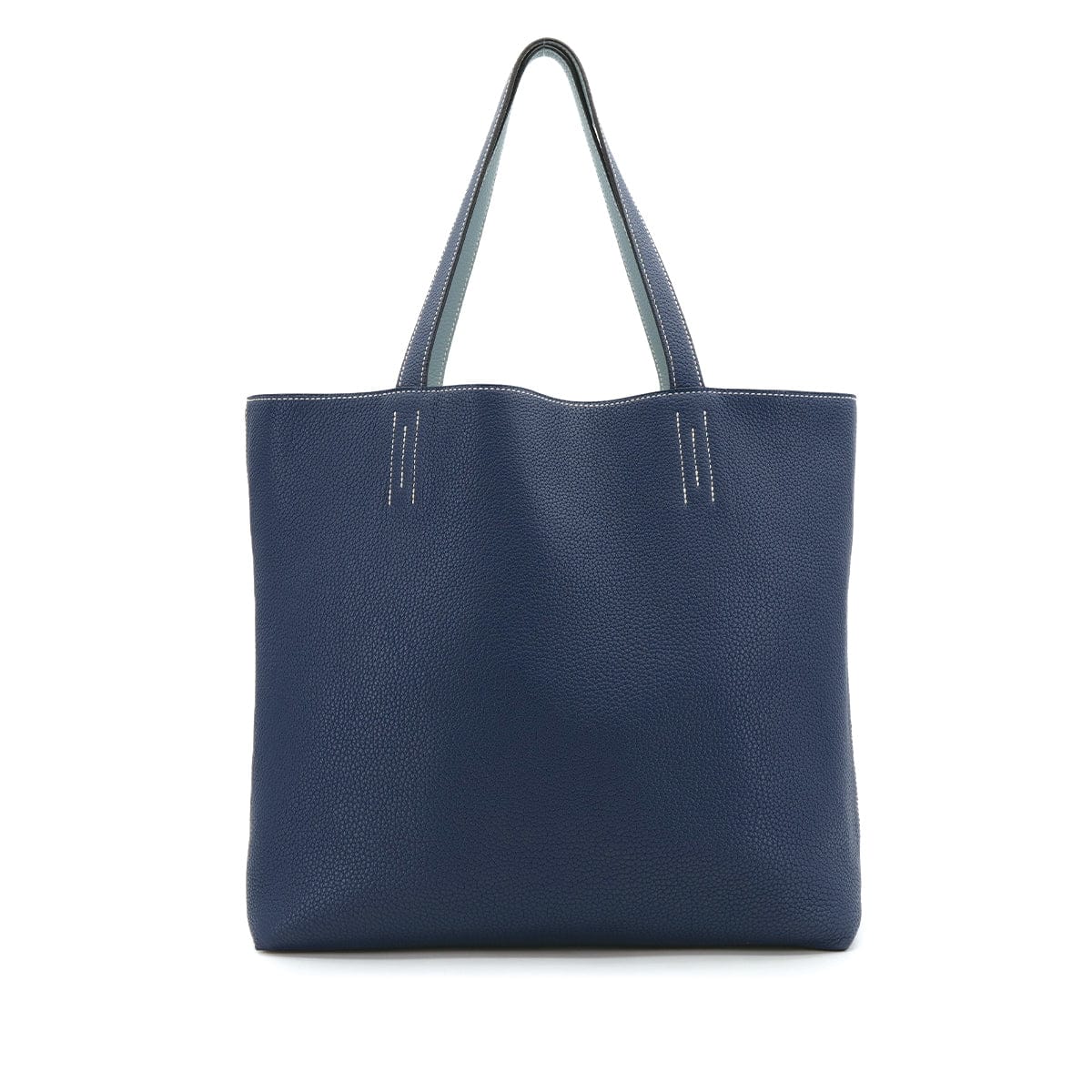 Luxury Promise Japan HERMES DOUBLE SENS 36 CIEL BLEU DE MALTE TAURILLON CLEMENCE TOTE SHOULDER BAG □P 90310256