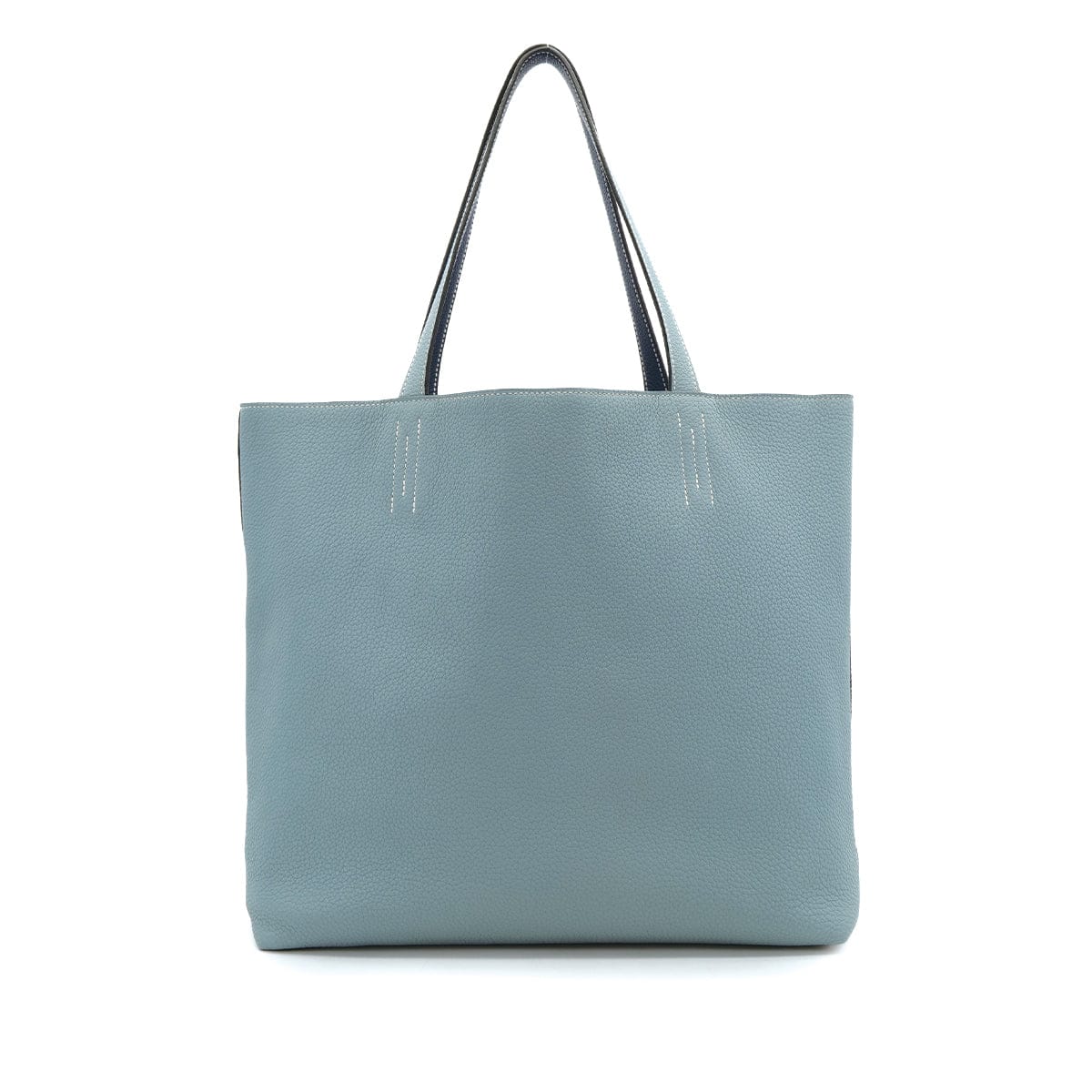 Luxury Promise Japan HERMES DOUBLE SENS 36 CIEL BLEU DE MALTE TAURILLON CLEMENCE TOTE SHOULDER BAG □P 90310256