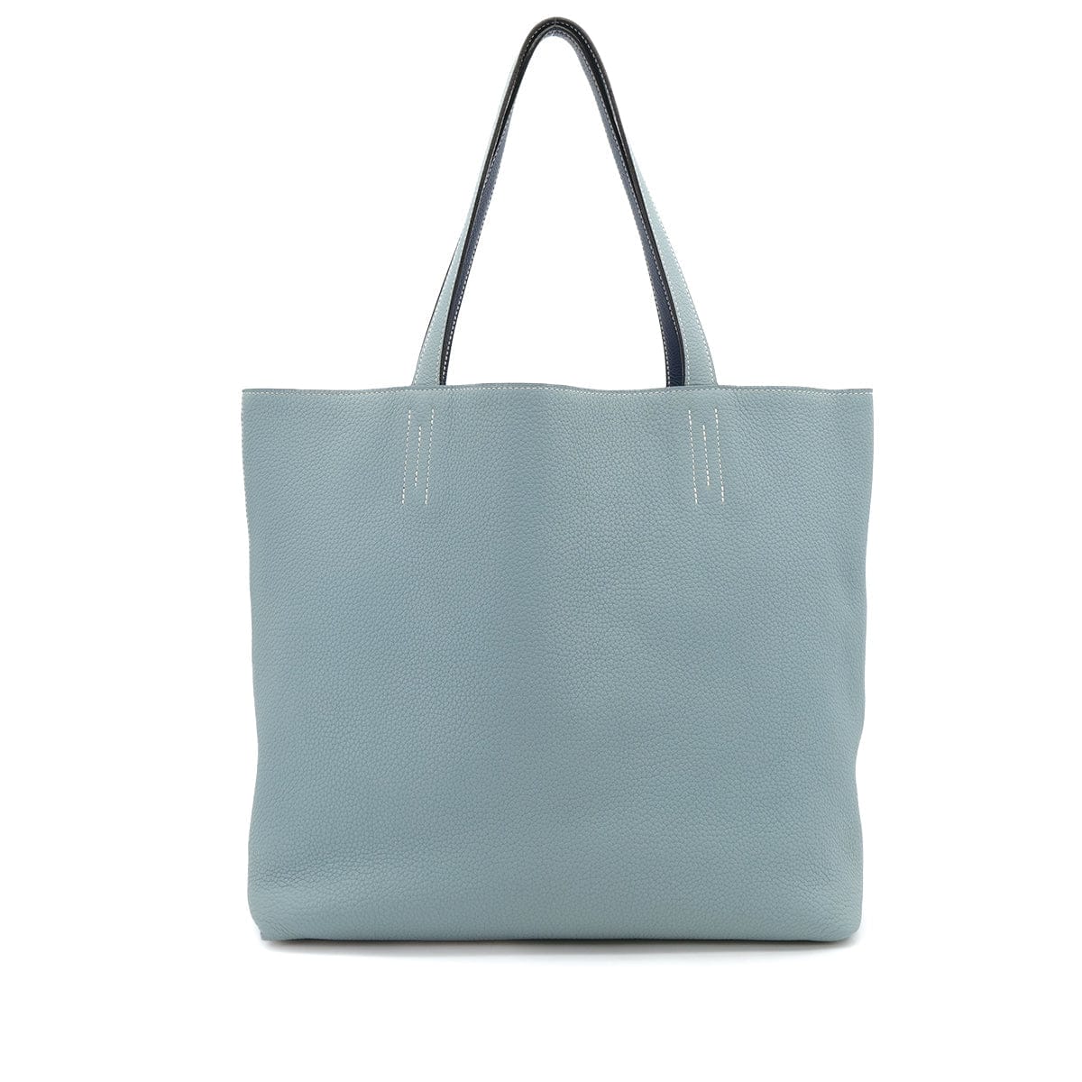Luxury Promise Japan HERMES DOUBLE SENS 36 CIEL BLEU DE MALTE TAURILLON CLEMENCE TOTE SHOULDER BAG □P 90310256