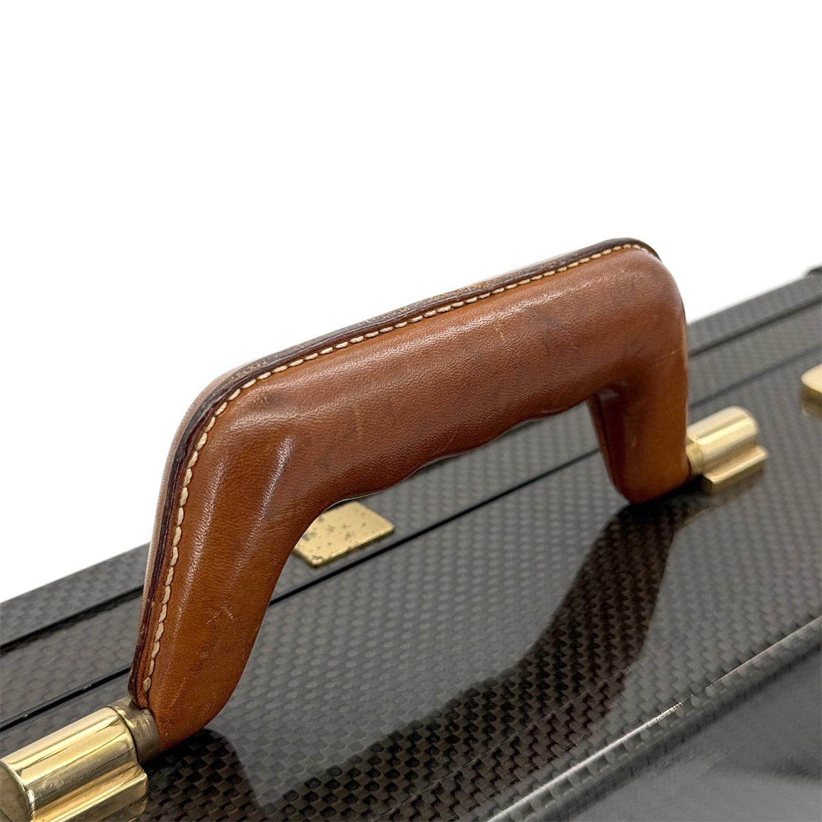 Luxury Promise Japan HERMES ESPACE PM ATTACHE CASE BUSINESS BAG BLACK CARBON VEAU CHAMONIX GHW 90299539