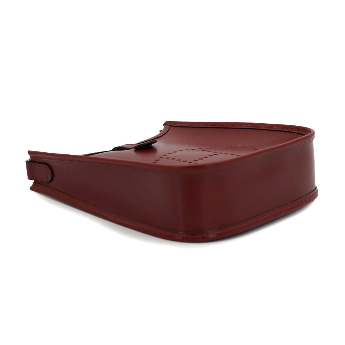 Luxury Promise Japan HERMES EVELYNE TPM ROUGE H BOX CALF SHOULDER BAG 2002 SQUARE F 90327386