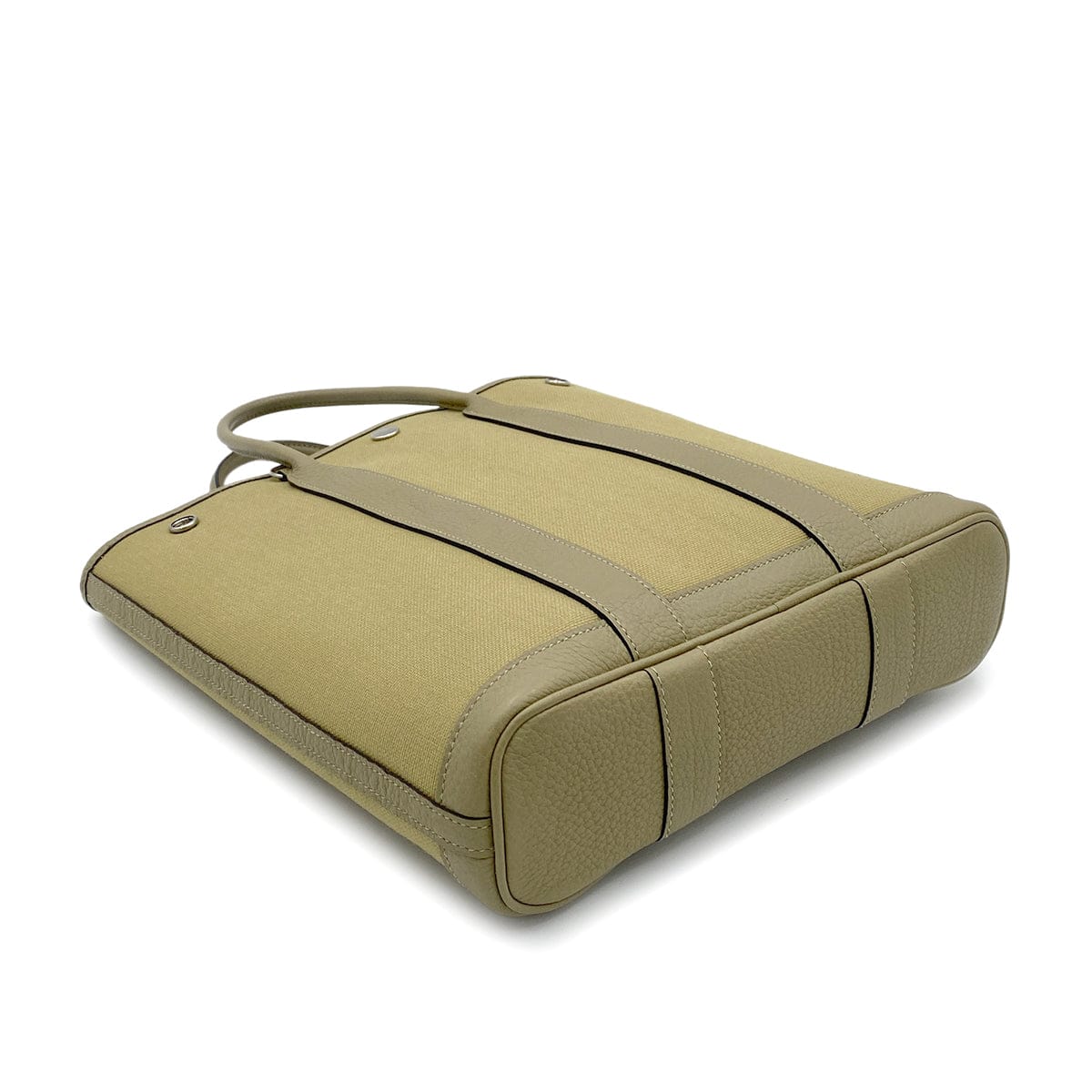 Luxury Promise Japan HERMES GARDEN FILE PM TOILE MILITARY KHAKI TOTE SHOULDER BAG Z 90258087