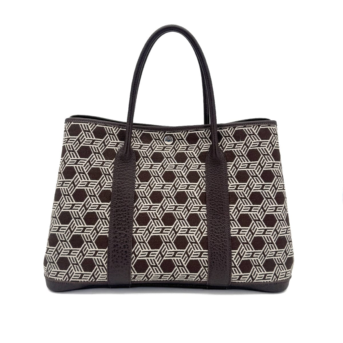 Luxury Promise Japan HERMES GARDEN PARTY 36 PM EBENE TOILE SO H BUFFLE SKIPPER TOTE BAG □K 90259710