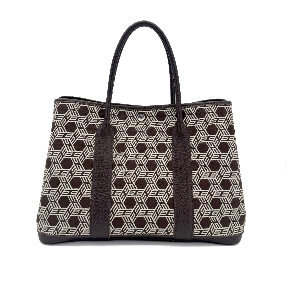 Luxury Promise Japan HERMES GARDEN PARTY 36 PM EBENE TOILE SO H BUFFLE SKIPPER TOTE BAG □K 90259710