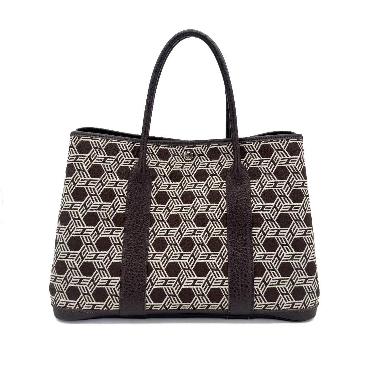 Luxury Promise Japan HERMES GARDEN PARTY 36 PM EBENE TOILE SO H BUFFLE SKIPPER TOTE BAG □K 90259710