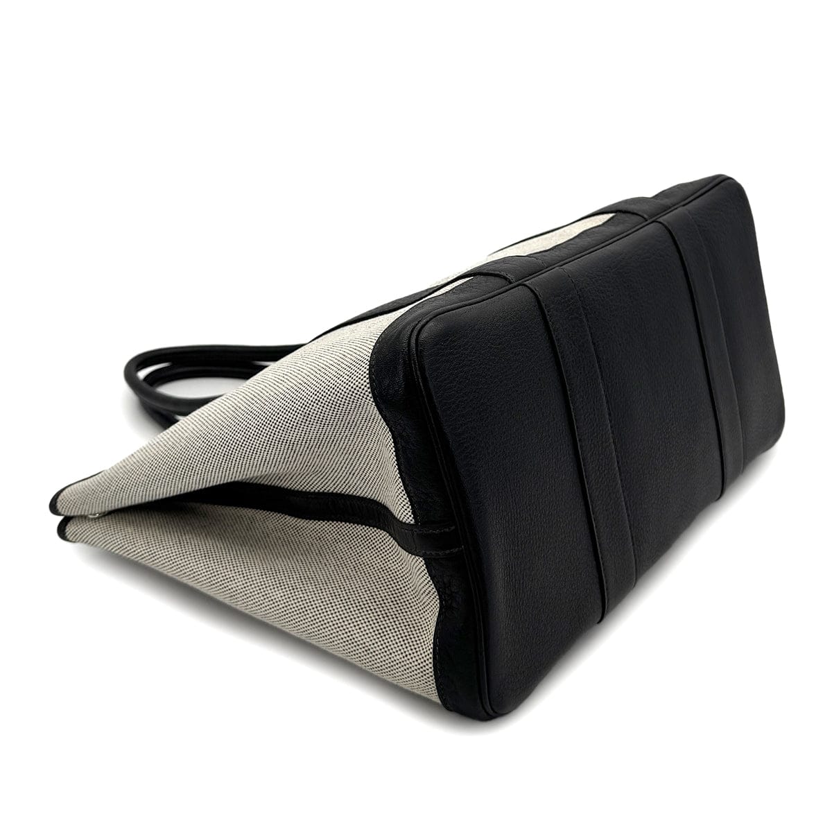 Luxury Promise Japan HERMES GARDEN PARTY 36 PM ECRU BLACK TOILE H BUFFLE SKIPPER TOTE BAG SQUARE N 90310338