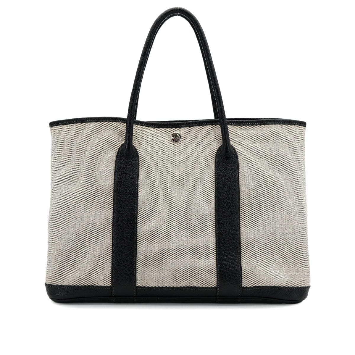 Luxury Promise Japan HERMES GARDEN PARTY 36 PM ECRU BLACK TOILE H BUFFLE SKIPPER TOTE BAG SQUARE N 90310338