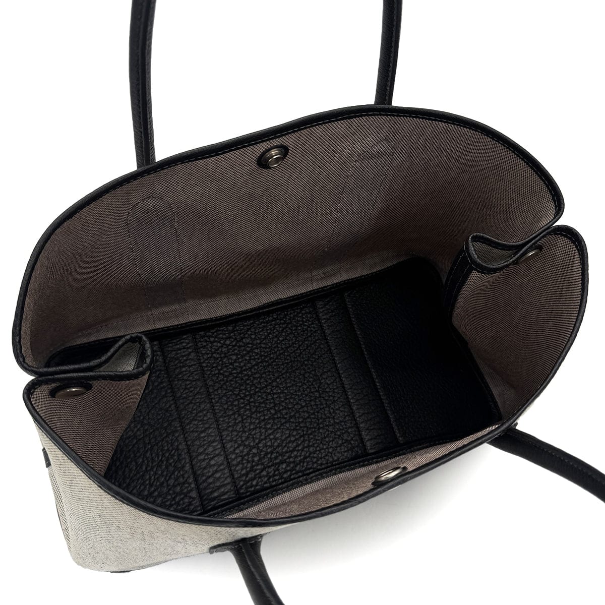 Luxury Promise Japan HERMES GARDEN PARTY 36 PM ECRU BLACK TOILE H TOTE BAG 2004 SQUARE H 90311822