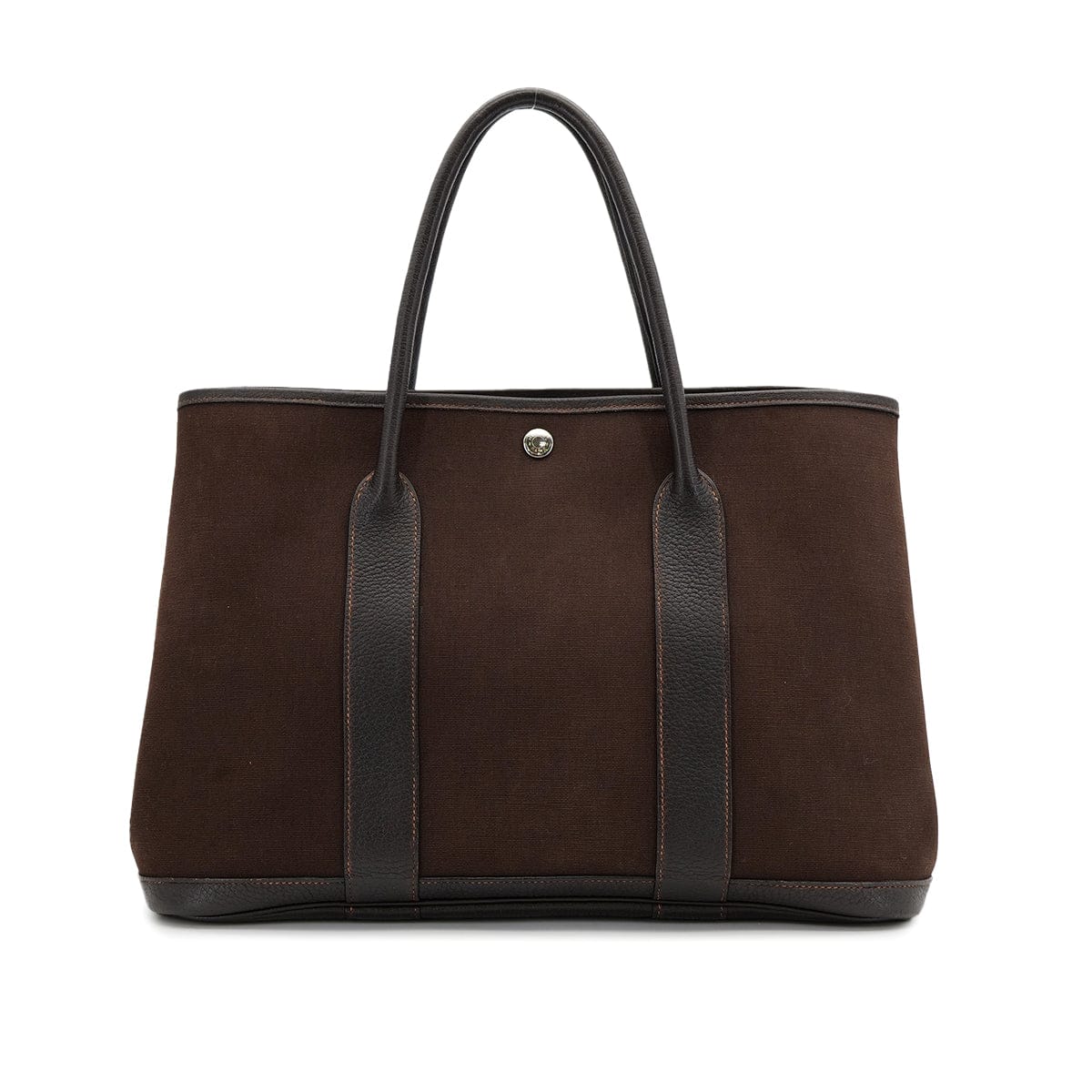 Luxury Promise Japan HERMES GARDEN PARTY 36 PM MARRON TOILE OFFICIER TOTE BAG □I 90309781