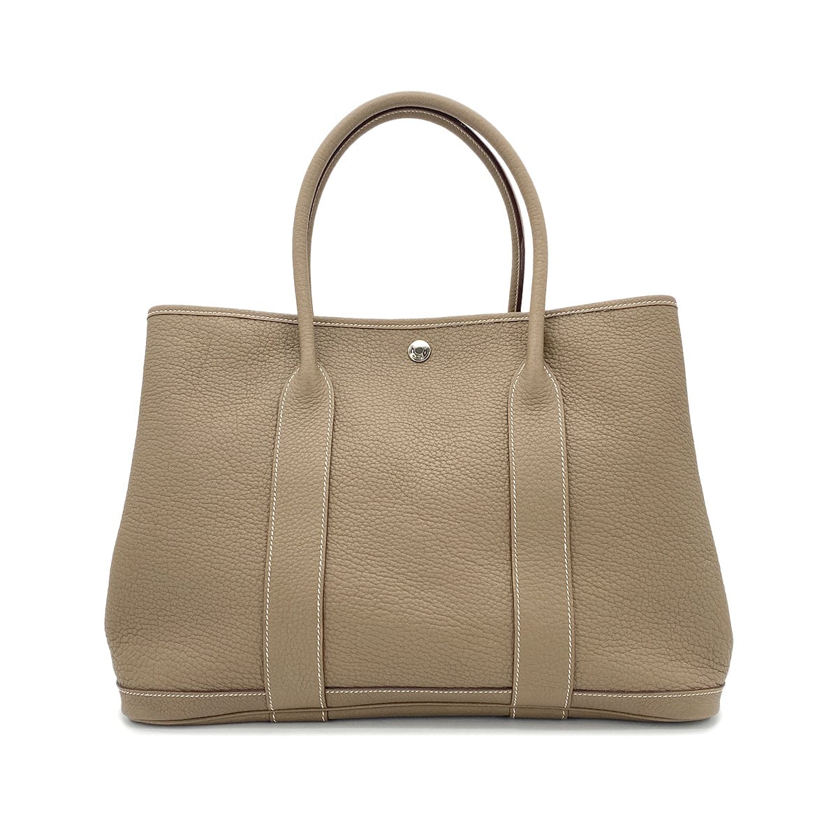 Luxury Promise Japan HERMES GARDEN PARTY PM ETOUPE VEAU NEGONDA TOTE BAG □K 90270803