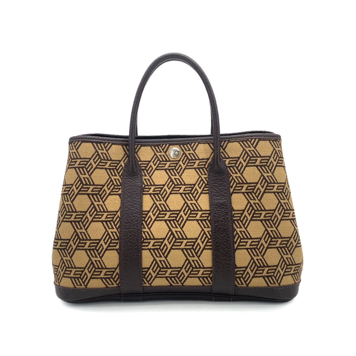 Luxury Promise Japan HERMES GARDEN PARTY TPM BROWN TOILE SO H TOTE BAG □K 90252964
