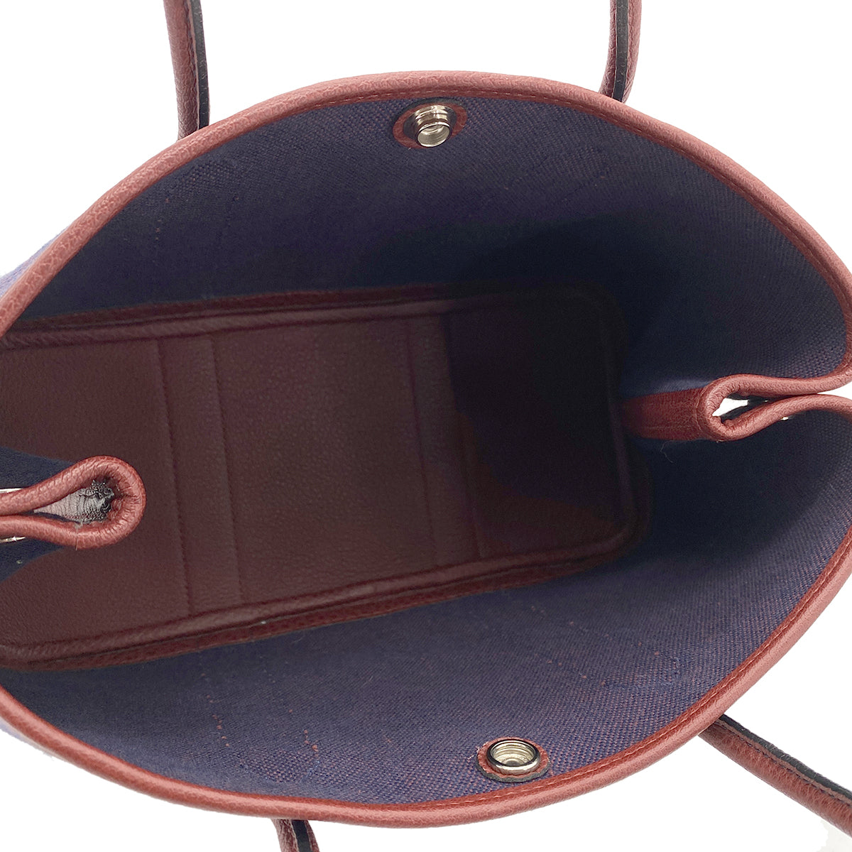 Luxury Promise Japan HERMES GARDEN PARTY TPM TOILE CRISS CROSS BUFFLE SKIPPER BLEU DE MALTE ROUGE H TOTE BAG □Q 90263080