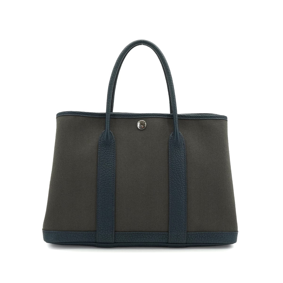 Luxury Promise Japan HERMES GARDEN PARTY TPM VERT DE GRIS BLUE DE PRUSSE TOILE CHEVRON VEAU NEGONDA HAND BAG 2015 T STAMP 90341719