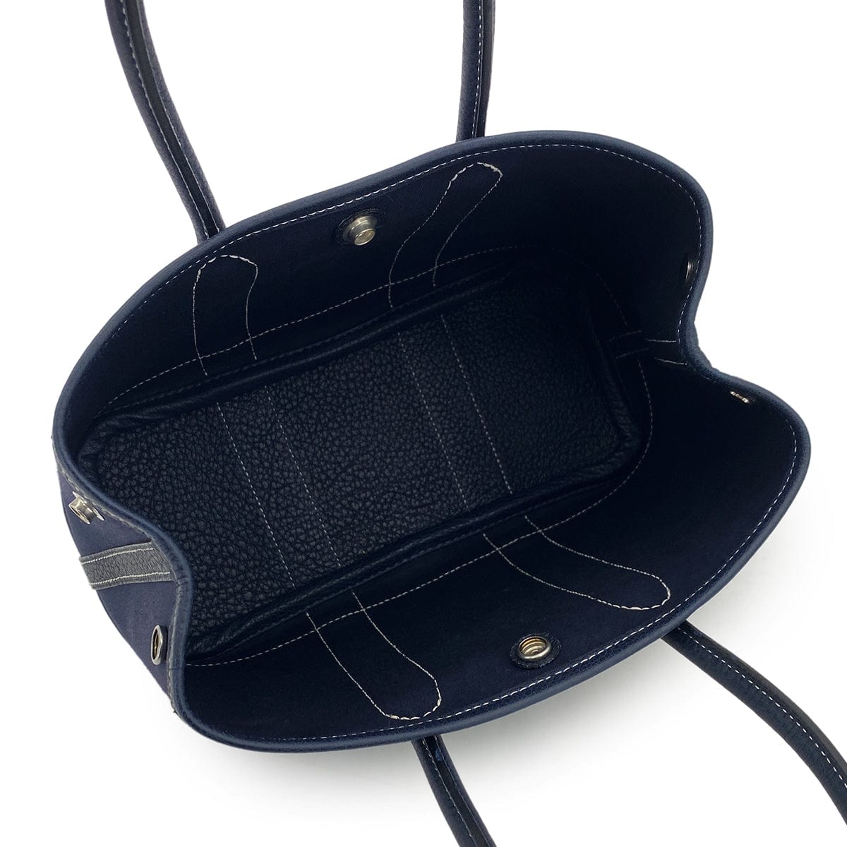 Luxury Promise Japan HERMES GARDEN PARTY TTPM BLUE MARINE TOILE OFFICIER NEGONDA HAND BAG □I 90301094