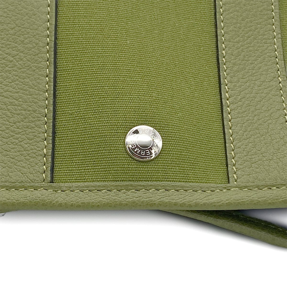 Luxury Promise Japan HERMES GARDEN PARTY TTPM VERT ANIS TOILE OFFICIER PORCH □J 90280291