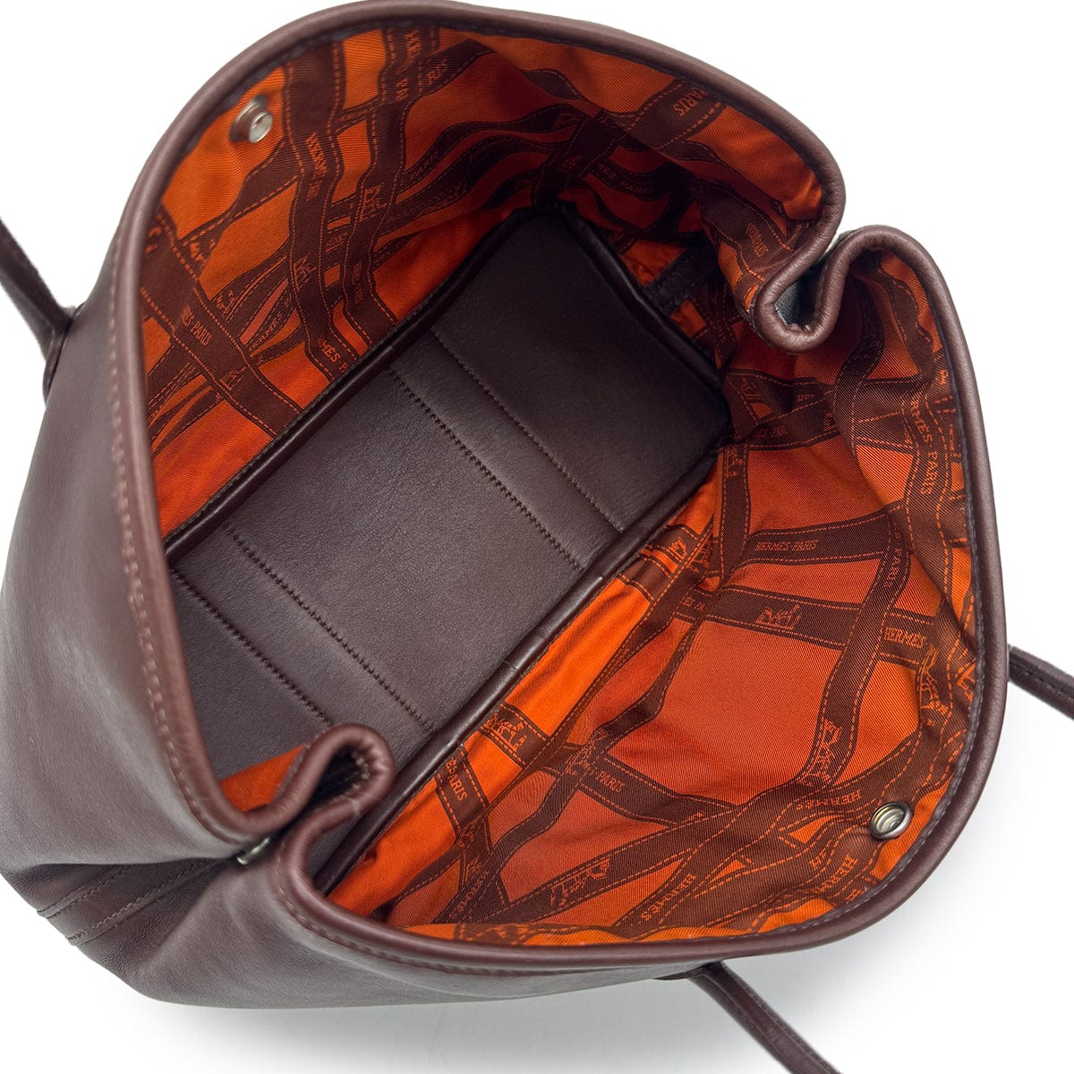 Luxury Promise Japan HERMES GARDEN PARTY TWILLY TPM HAVANE VEAU GULLIVER HAND BAG 2005 SQUARE I 90318616