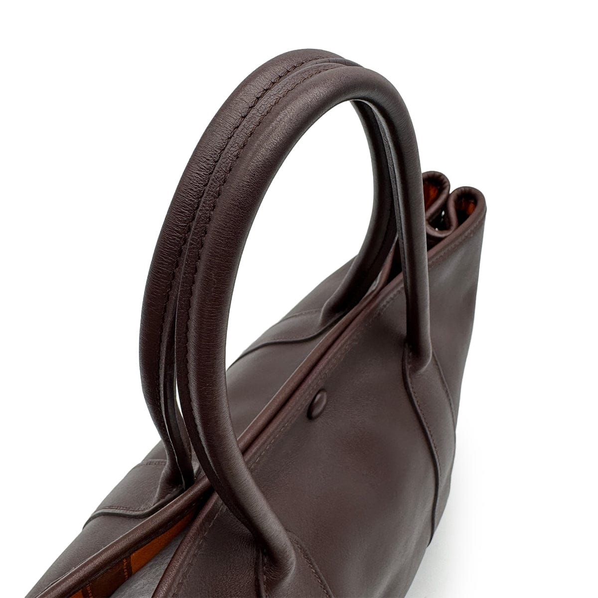 Luxury Promise Japan HERMES GARDEN PARTY TWILLY TPM HAVANE VEAU GULLIVER HAND BAG 2005 SQUARE I 90318616