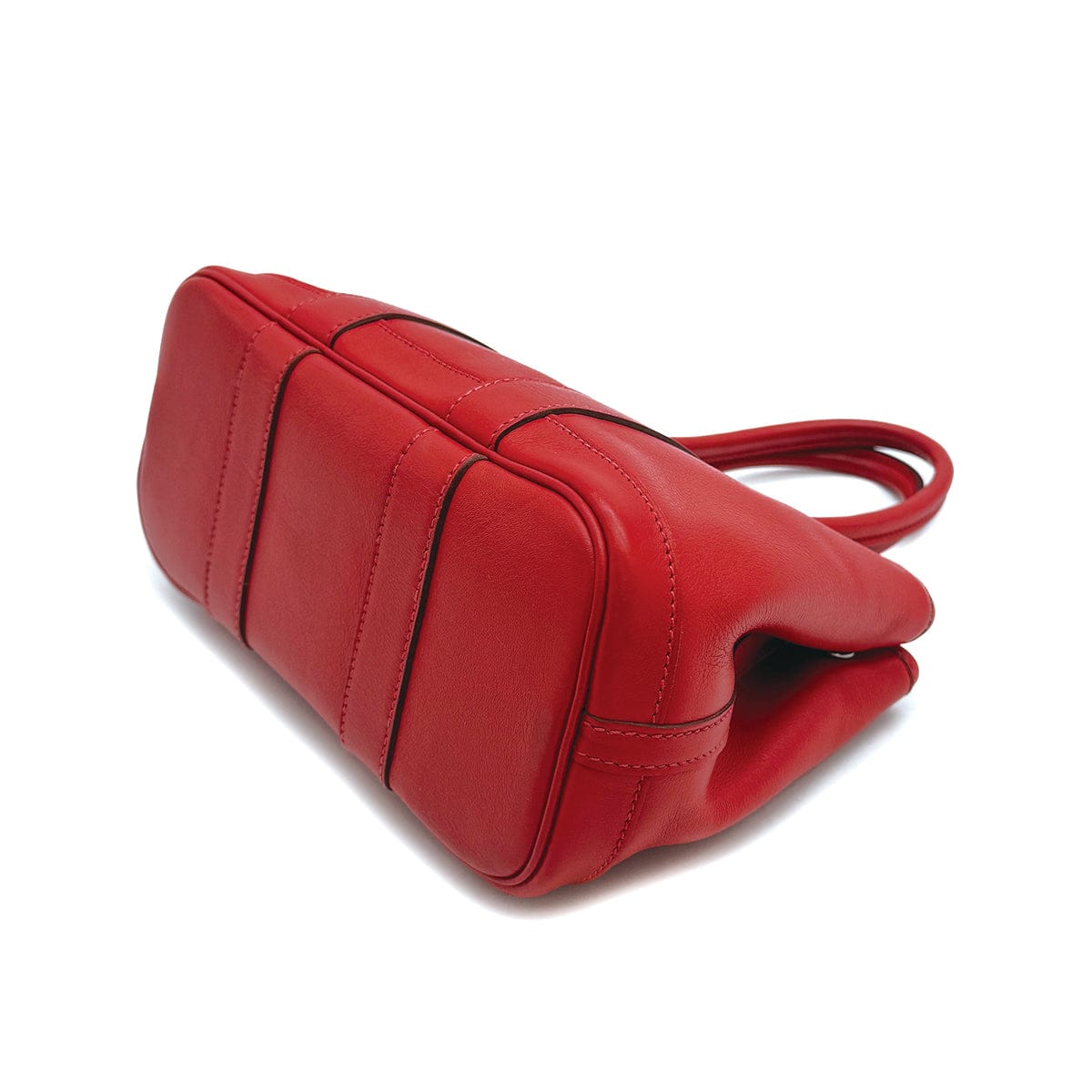 Luxury Promise Japan HERMES GARDEN TWILLY TTPM VERMILION SWIFT HAND BAG 2006 SQUARE J 90315018