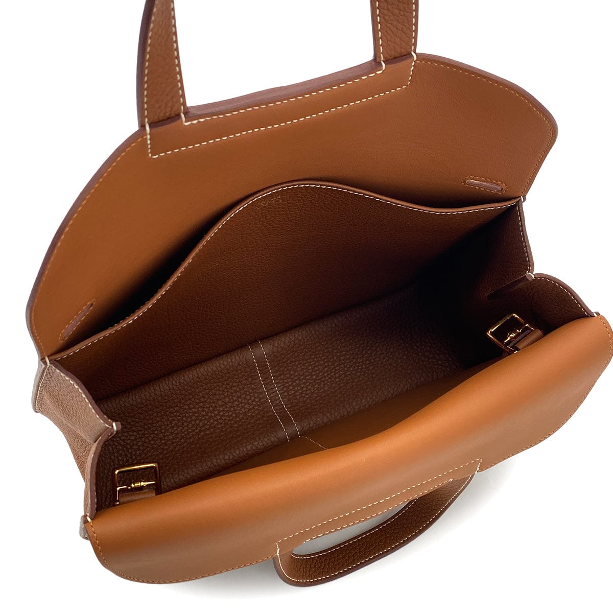 Luxury Promise Japan HERMES HALZAN 31 GOLD TAURILLON CLEMENCE 5WAY HAND SHOULDER BAG B GHW 90301654